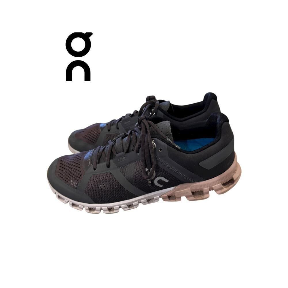 ON Women's Cloudflow Rock Rose Black Gray Running Shoes Trainers Sneakers 7.5